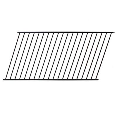 Image showing  90.5 in. x 48 in. Versai Two-Rail Steel Fence Panel