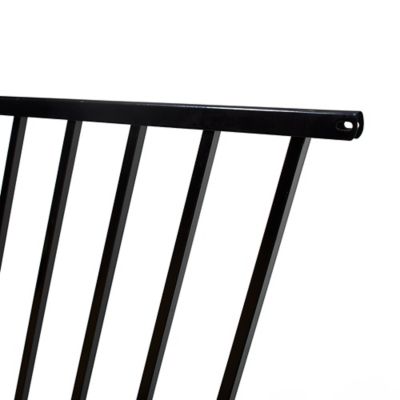 Image showing  90.5 in. x 48 in. Versai Two-Rail Steel Fence Panel