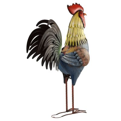 Download Red Shed 6 Ft Iron Colorful Outdoor Rooster Statue At Tractor Supply Co