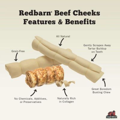 Image showing  Beef Cheek Roll Dog Chew Treat, Large