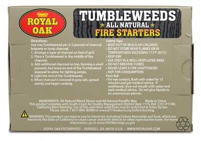 Image showing  All-Natural Tumbleweeds Fire Starters, 16-Pack