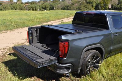 Image showing  5 ft. 8 in. HF650M Hard Folding Tonneau Cover for 2014-2018 GM Silverado and Sierra