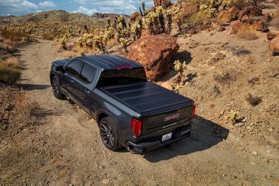 Image showing  5 ft. 8 in. HF650M Hard Folding Tonneau Cover for 2014-2018 GM Silverado and Sierra