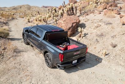 Image showing  5 ft. 8 in. HF650M Hard Folding Tonneau Cover for 2014-2018 GM Silverado and Sierra