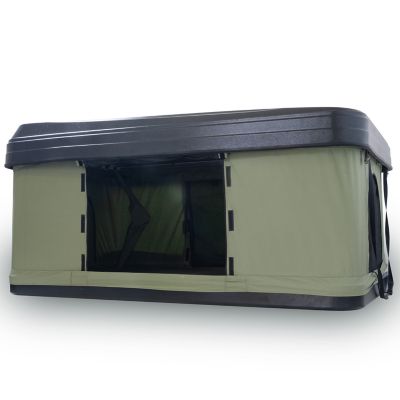 Trustmade Hard Shell Rooftop Tent, Black Shell, Green