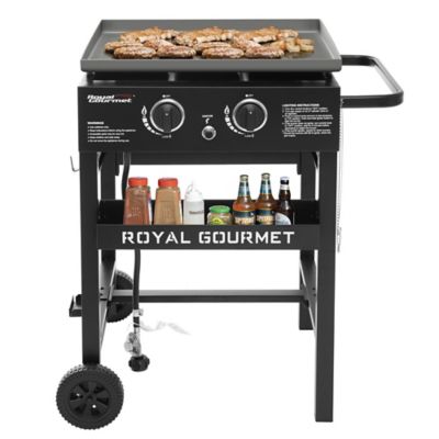 Royal Gourmet Propane Gas 2-Burner Flat Top Grill Griddle, 26,000 BTU, GB2000