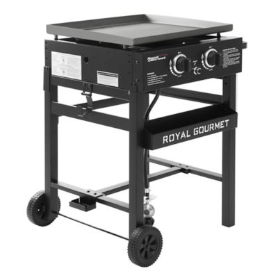 Image showing 8 th Royal Gourmet 2-Burner Propane Gas Flat Top Grill and Griddle, 450 sq. in., Black