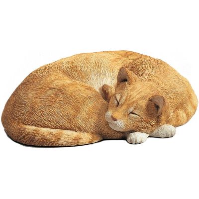 Sandicast Life-Size Orange Cat Sculpture