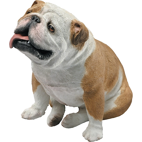 Sandicast Mid Size Fawn Bulldog Dog Sculpture