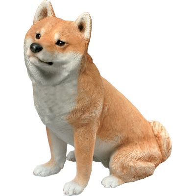 Sandicast Mid Size Fawn Shiba Inu Dog Sculpture