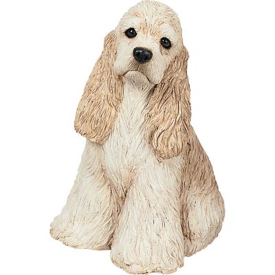 Sandicast Mid Size Buff Cocker Spaniel Dog Sculpture