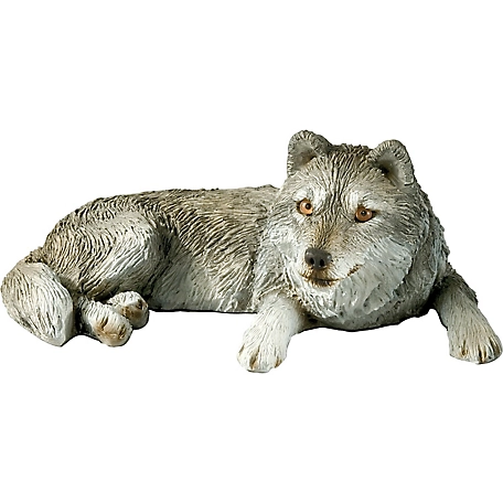 Sandicast Mid Size Gray Wolf Sculpture