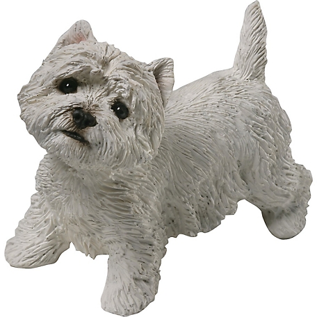 Sandicast Mid Size West Highland White Terrier Dog Sculpture
