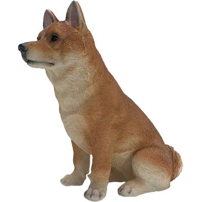Sandicast Original Size Fawn Shiba Inu Dog Sculpture