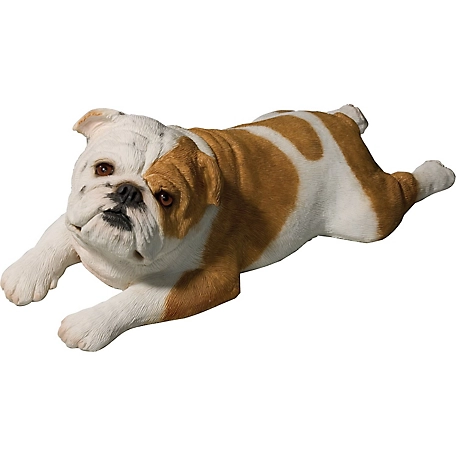 Sandicast Original Size Fawn Bulldog Dog Sculpture
