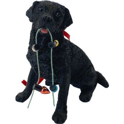Sandicast Black Labrador Retriever Dog Christmas Tree Ornament