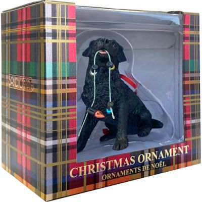Image showing  Black Labrador Retriever Dog Christmas Tree Ornament