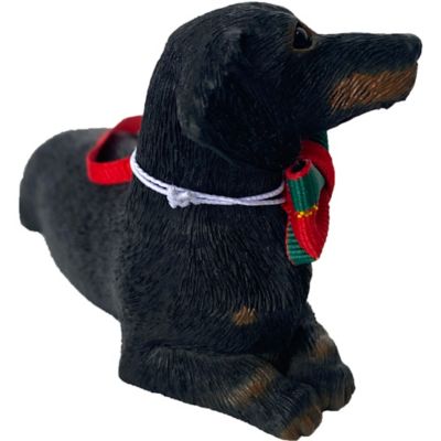 Image showing  Black Dachshund Dog Christmas Tree Ornament