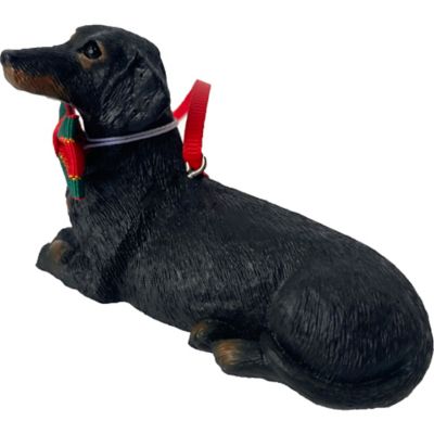 Image showing  Black Dachshund Dog Christmas Tree Ornament