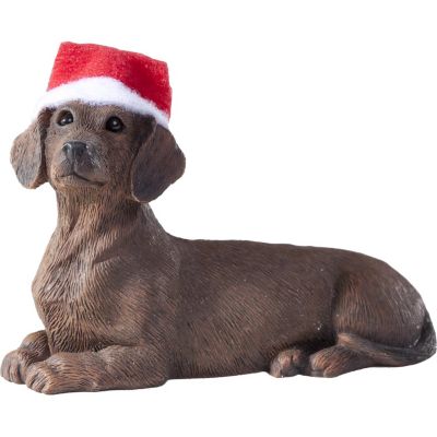 Sandicast Red Dachshund Dog Christmas Tree Ornament