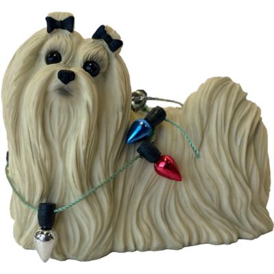 Sandicast Maltese Dog Christmas Tree Ornament