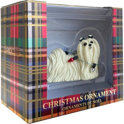 Image showing  Maltese Dog Christmas Tree Ornament