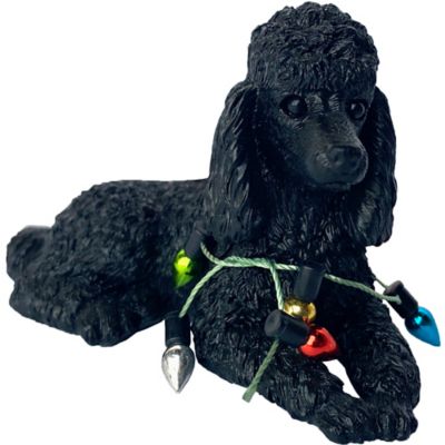 Sandicast Black Poodle Dog Christmas Tree Ornament