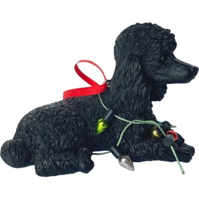 Image showing  Black Poodle Dog Christmas Tree Ornament
