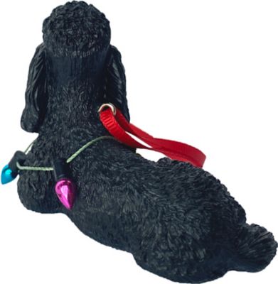 Image showing  Black Poodle Dog Christmas Tree Ornament