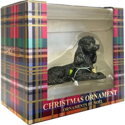 Image showing  Black Poodle Dog Christmas Tree Ornament