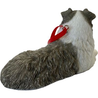 Image showing  Blue Merle Australian Shepherd Dog Christmas Tree Ornament