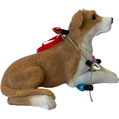 Image showing  Fawn Pit Bull Terrier Dog Christmas Tree Ornament