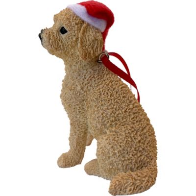 Image showing  Brown Labradoodle Dog Christmas Tree Ornament