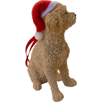 Image showing  Brown Labradoodle Dog Christmas Tree Ornament