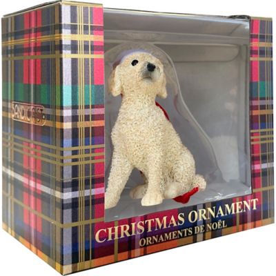 Image showing  Brown Labradoodle Dog Christmas Tree Ornament