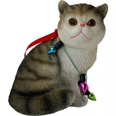 Calico Sandicast Exotic Shorthair Cat Christmas Tree Ornament Christmas Ornaments & Tree Toppers