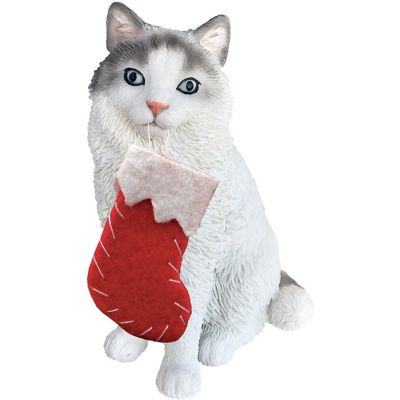 Sandicast Bicolor Ragdoll Cat Christmas Tree Ornament