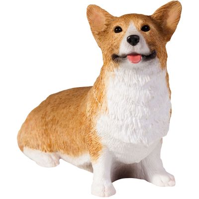 Sandicast Small Size Red Pembroke Welsh Corgi Dog Sculpture