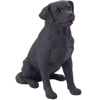 Sandicast Small Size Black Labrador Retriever Dog Sculpture, 2.55 in. x 1.75 in. x 3.25 in.