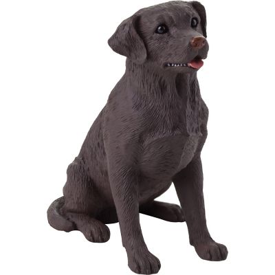 Sandicast Small Size Chocolate Labrador Retriever Dog Sculpture, 2.5 in. x 1.75 in. x 3.25 in.