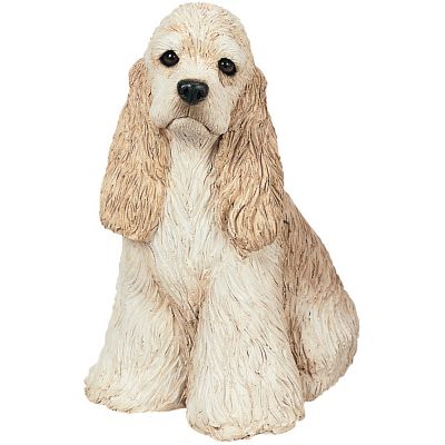 Sandicast Small Size Buff Cocker Spaniel Dog Sculpture