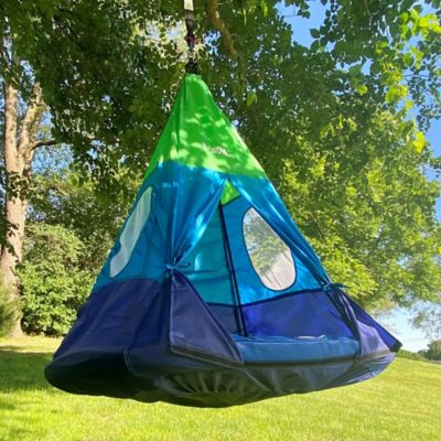 Image showing 6 th M&M's Outdoor Teepee Tent Swing, 250 lb. Capacity