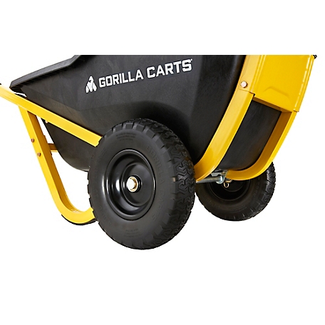Gorilla Carts 10 cu. ft. 600 lb. Capacity Evolution Poly Yard Cart
