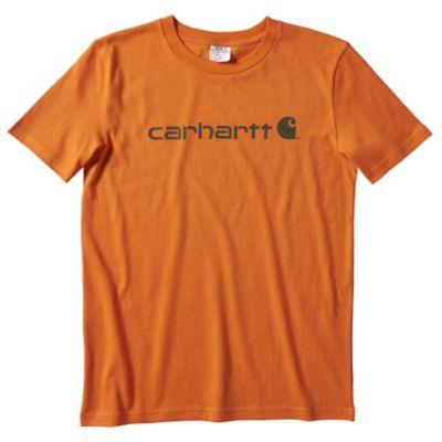 Carhartt Boys' Cotton Logo Short-Sleeve T-Shirt