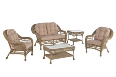 W Unlimited W 5 pc. Home Saturn Collection Outdoor Garden Patio Furniture Conversation Set, Cappuccino