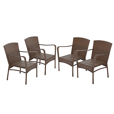 W Unlimited 4 pc. Leisure Collection Outdoor Garden Patio Furniture Chair Set
