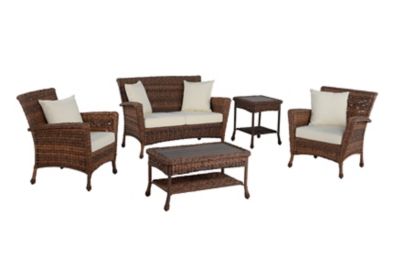 W Unlimited W 5 pc. Home Collection Faux Sea Grass Garden Patio Outdoor Furniture Set