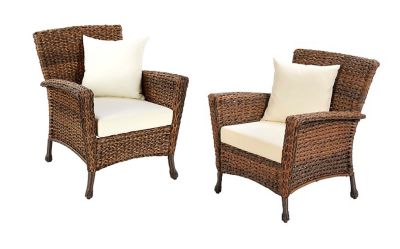 W Unlimited 2 pc. W Home Collection Faux Sea Grass Garden Patio Outdoor Furniture Set