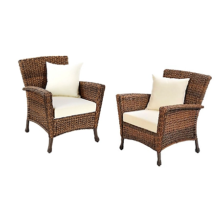 W Unlimited 2 pc. W Home Collection Faux Sea Grass Garden Patio Outdoor Furniture Set