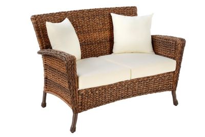 W Unlimited W Home Collection Faux Sea Grass Outdoor Garden Patio Loveseat